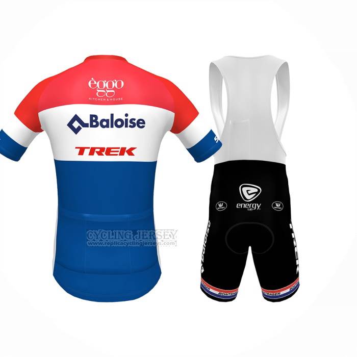 2024 Cycling Jersey Baloise Trek Red White Blue Short Sleeve And Bib Short
